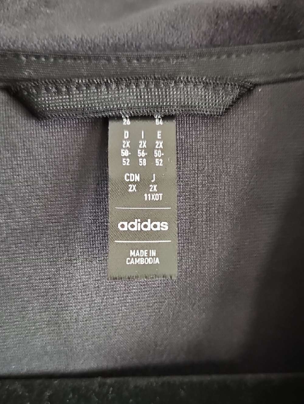 Adidas Black velvet Track Jacket and Pant Set with White Three Stripes - Picture 3 of 6
